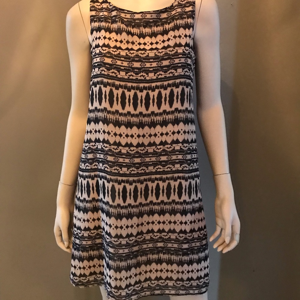 Black and Tan shift dress